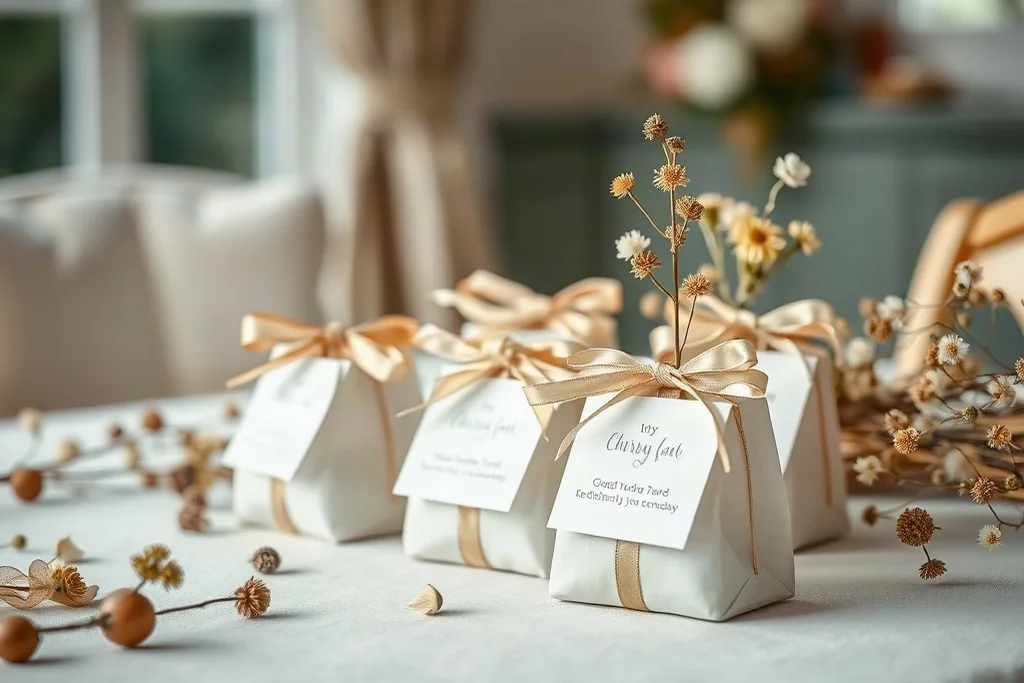 Detalles y recuerdos para los invitados